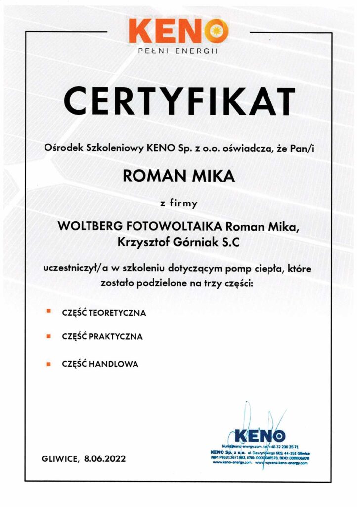 Certyfikat-KENO